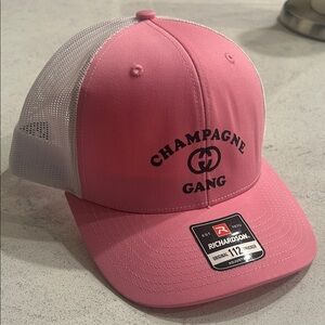 Champagne Gang Pink Trucker Hat